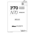 NIKON F70 Katalog Części