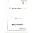 NIKON AF-I NIKKOR ED300MM F/2.8DIF Katalog Części